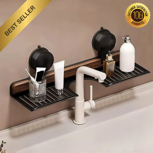 GlanzDock - Bohrfreies Waschbecken Regal